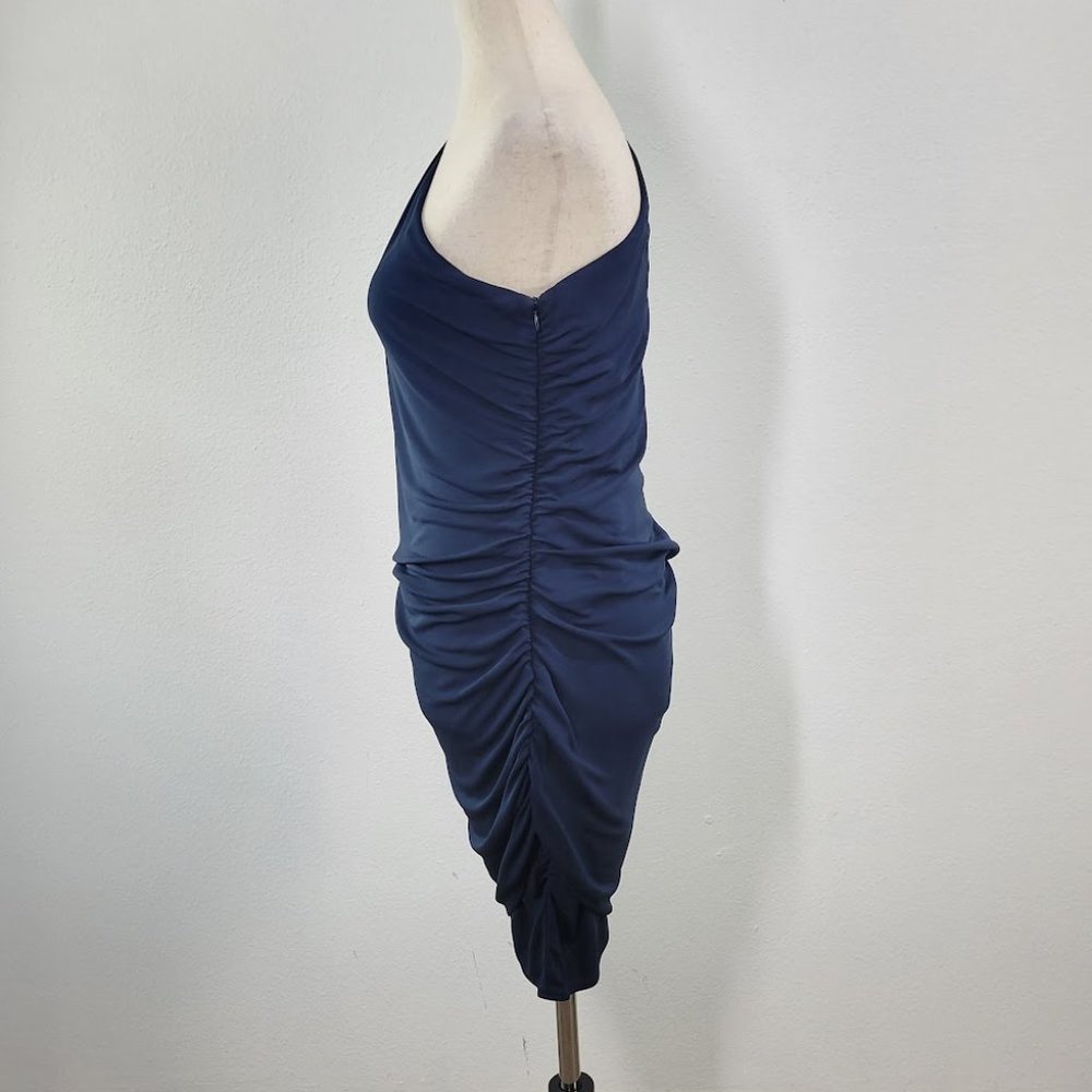 HAUTE HIPPIE one shoulder mini dress Sz M - Picture 4 of 8